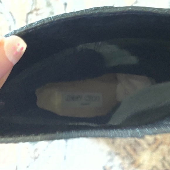 Jimmy Choo Music Stretch-Shaft Mid-Calf Boot in Black Leather Women’s Size EU 39 - Picture 7 of 15